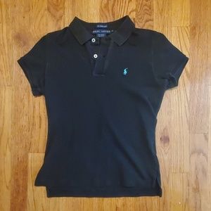 Ralph Lauren S Girls Black Golf Shirt